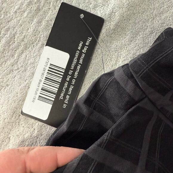 Up! PONTE PLAID SLIM LEG CROP PANT Pull on Tummy Control, 16W - Picture 3 of 6